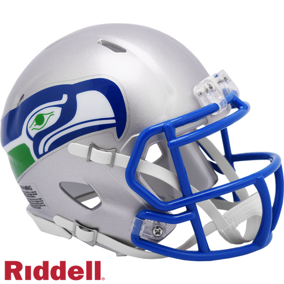 Seattle Seahawks Helmet Riddell Replica Mini Speed Style 1983-2001 T/B