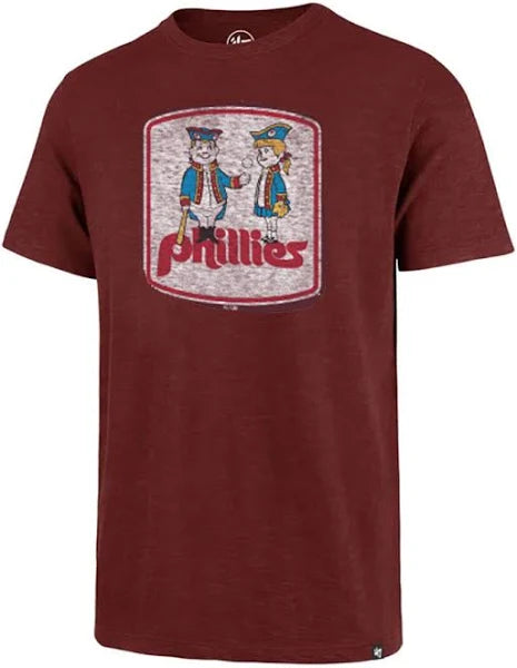 PHILADELPHIA PHILLIES COOPERST MULBERRY MAROON PREMIER FRANKLIN TEE MEN  2XL - 757 Sports Collectibles