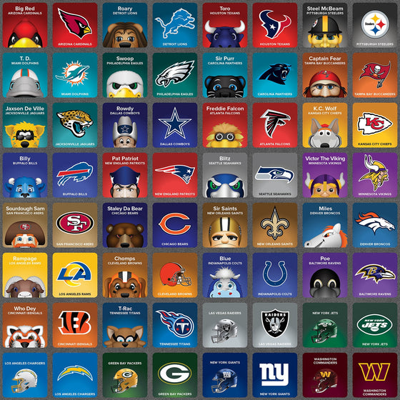 NFL Mascots Matching Game - 757 Sports Collectibles