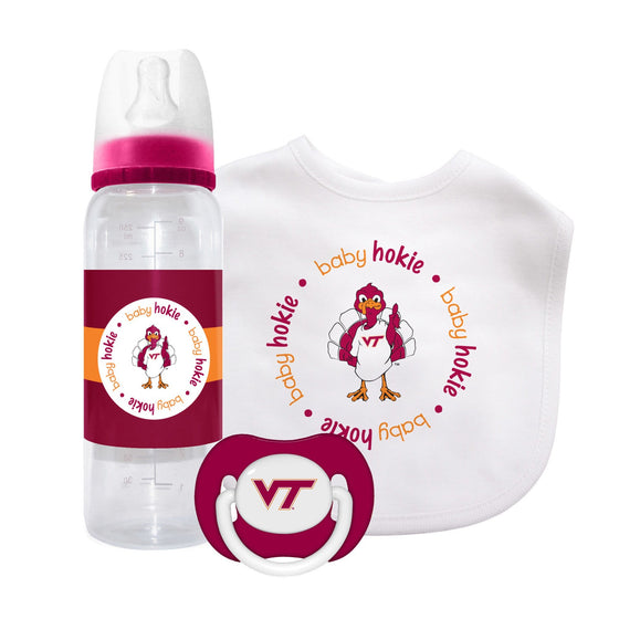 Virginia Tech Hokies - 3-Piece Baby Gift Set - 757 Sports Collectibles