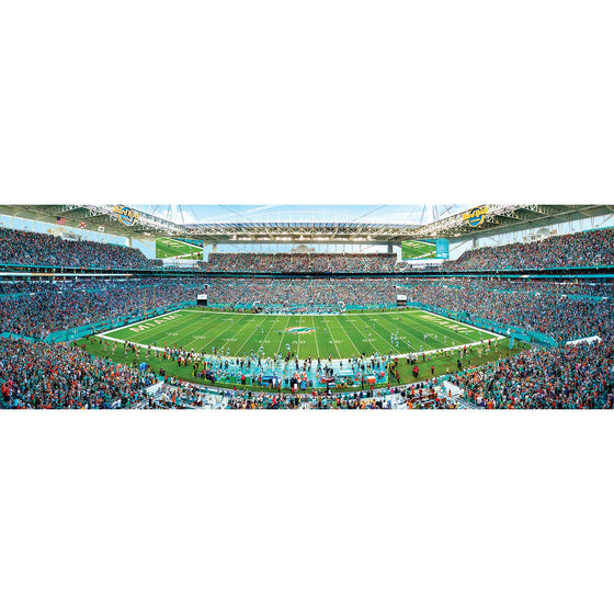 Miami Dolphins - 1000 Piece Panoramic Jigsaw Puzzle - 757 Sports Collectibles