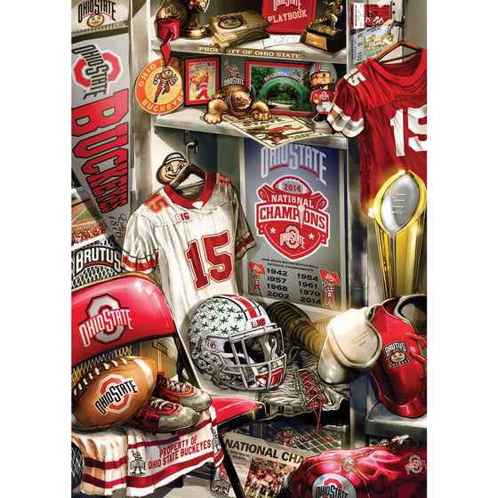 Ohio State Buckeyes - Locker Room 500 Piece Jigsaw Puzzle - 757 Sports Collectibles