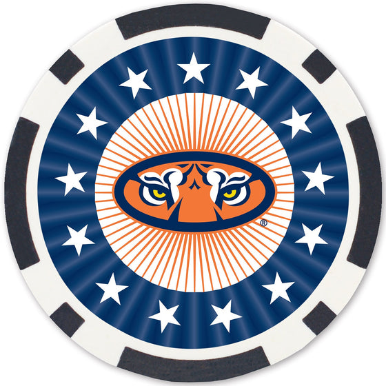 Auburn Tigers 100 Piece Poker Chips - 757 Sports Collectibles