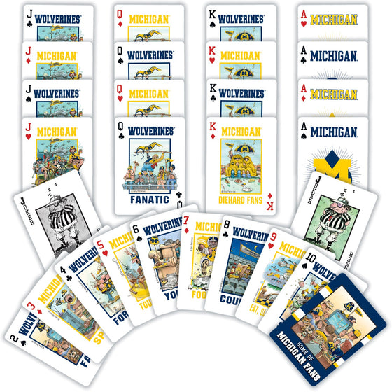 Michigan Wolverines Fan Deck Playing Cards - 54 Card Deck - 757 Sports Collectibles