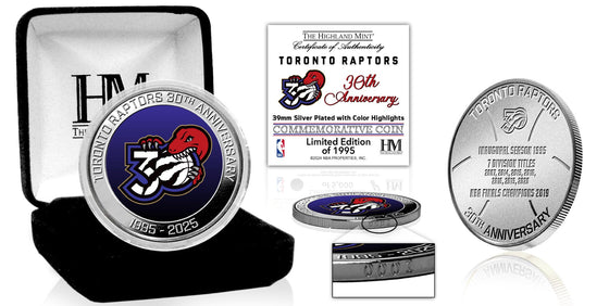 Toronto Raptors 30th Anniversary Commemorative Silver Coin