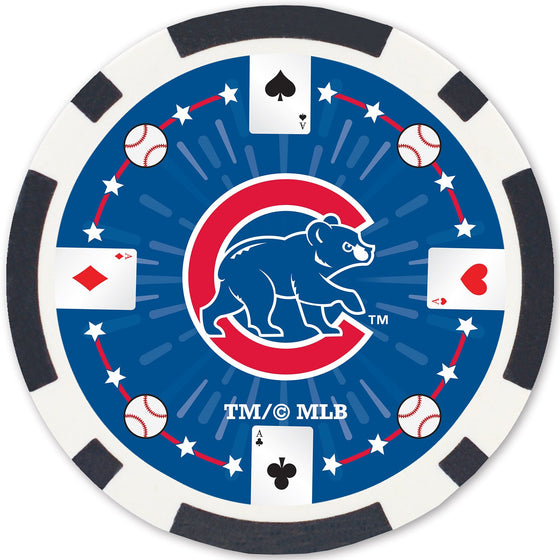 Chicago Cubs 100 Piece Poker Chips - 757 Sports Collectibles