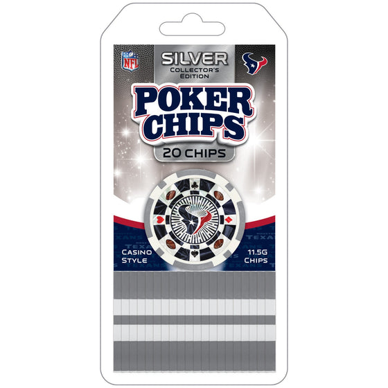 Houston Texans 20 Piece Poker Chips - 757 Sports Collectibles