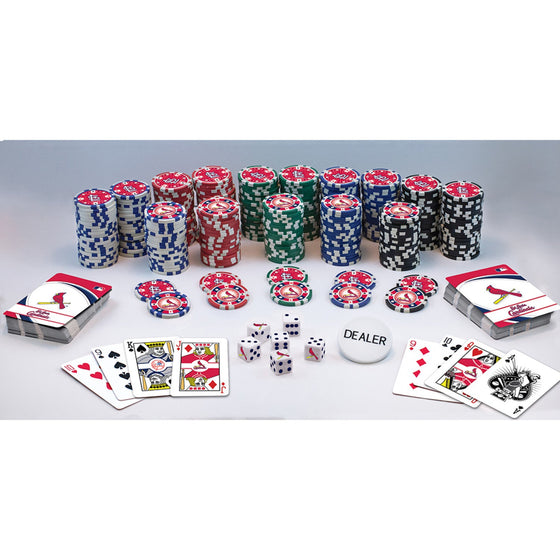 St. Louis Cardinals 300 Piece Poker Set - 757 Sports Collectibles