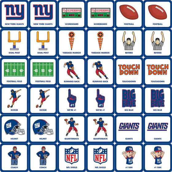 New York Giants Matching Game - 757 Sports Collectibles