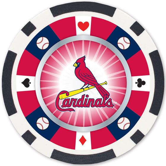 St. Louis Cardinals 100 Piece Poker Chips - 757 Sports Collectibles