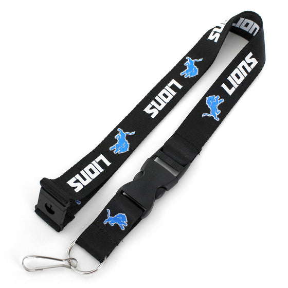 DETROIT LIONS (BLACK) TEAM LANYARD