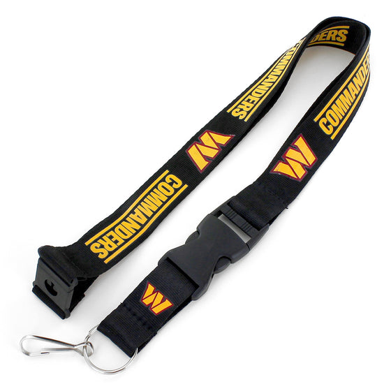 WASHINGTON COMMANDERS (BLACK) TEAM LANYARD