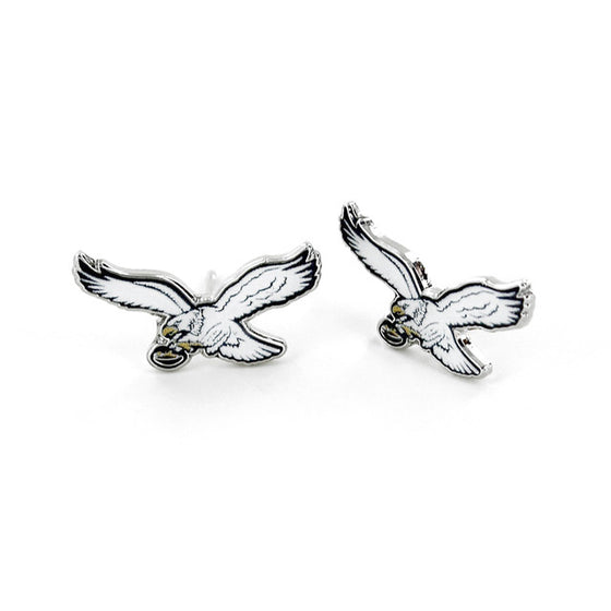 PHILADELPHIA EAGLES RETRO WHITE EAGLE POST EARRINGS