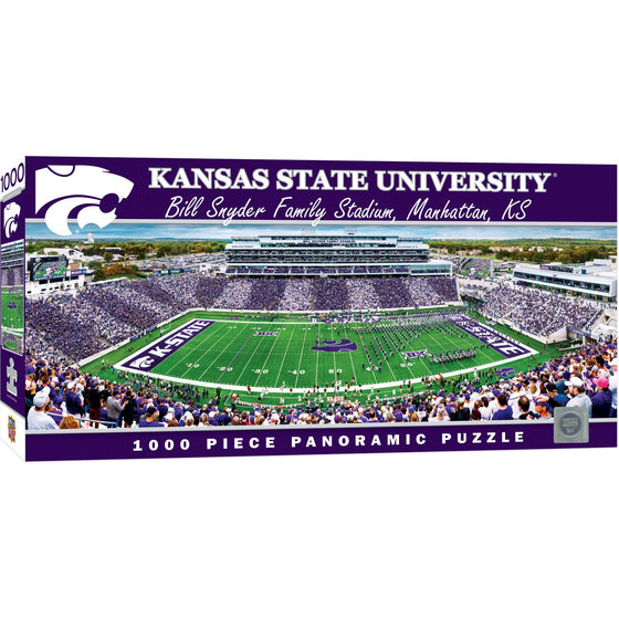 Kansas State Wildcats - 1000 Piece Panoramic Jigsaw Puzzle - 757 Sports Collectibles