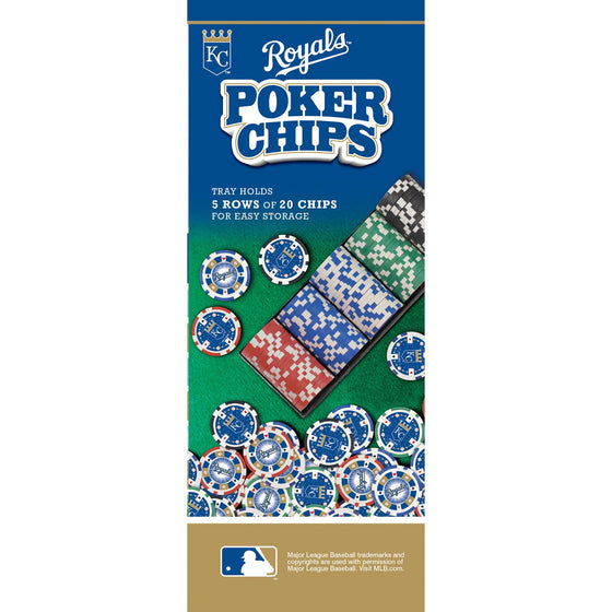 Kansas City Royals 100 Piece Poker Chips - 757 Sports Collectibles