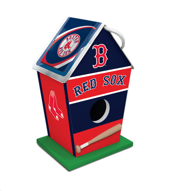 MLB Painted Birdhouse - Boston Red Sox