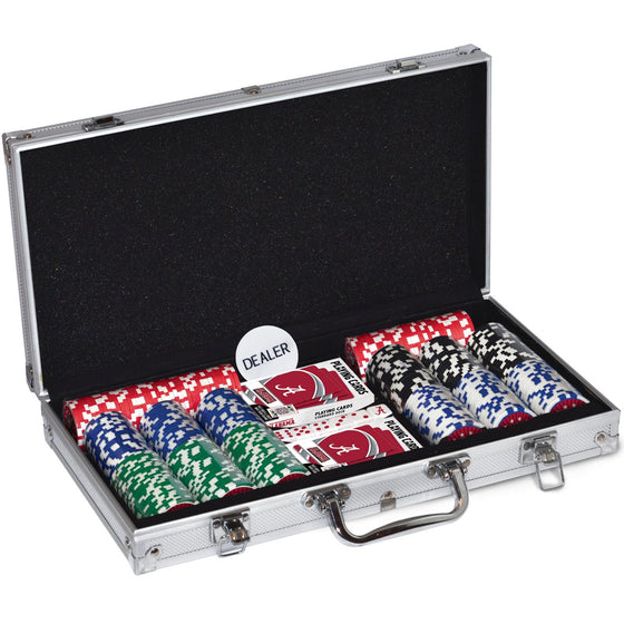 Alabama Crimson Tide 300 Piece Poker Set - 757 Sports Collectibles