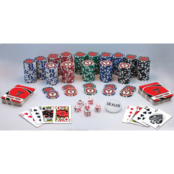 Texas Tech Red Raiders 300 Piece Poker Set - 757 Sports Collectibles