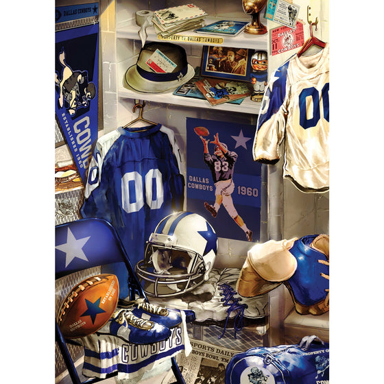 Dallas Cowboys - Locker Room 500 Piece Jigsaw Puzzle - 757 Sports Collectibles