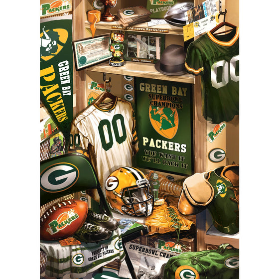 Green Bay Packers - Locker Room 500 Piece Jigsaw Puzzle - 757 Sports Collectibles