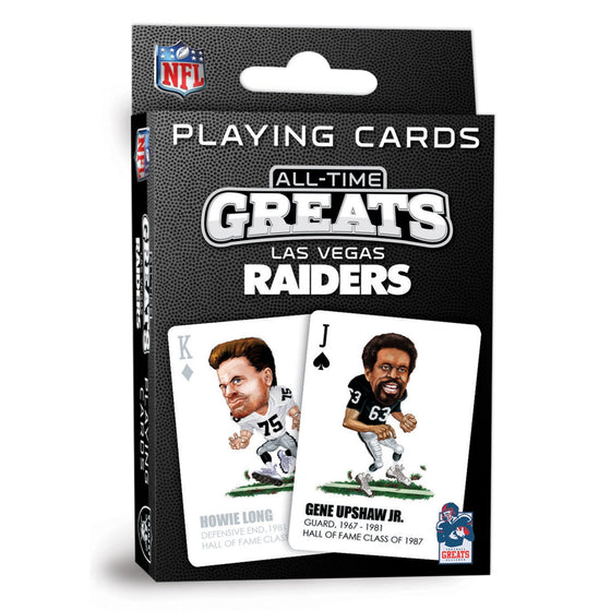 Las Vegas Raiders All-Time Greats Playing Cards - 54 Card Deck - 757 Sports Collectibles