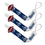 Los Angeles Rams - Pacifier Clip 3-Pack - 757 Sports Collectibles