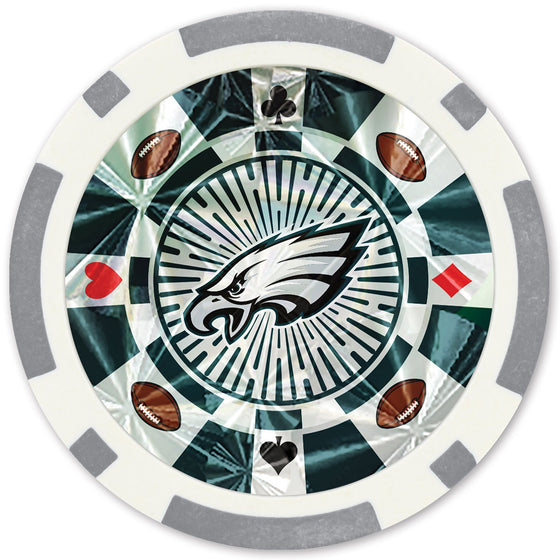 Philadelphia Eagles 20 Piece Poker Chips - 757 Sports Collectibles