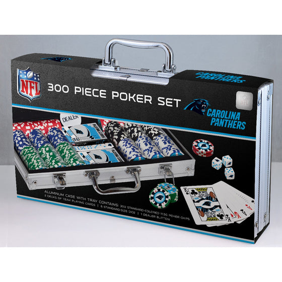 Carolina Panthers 300 Piece Poker Set - 757 Sports Collectibles