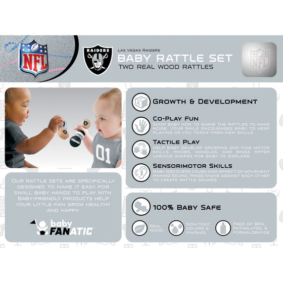 Las Vegas Raiders - Baby Rattles 2-Pack - 757 Sports Collectibles