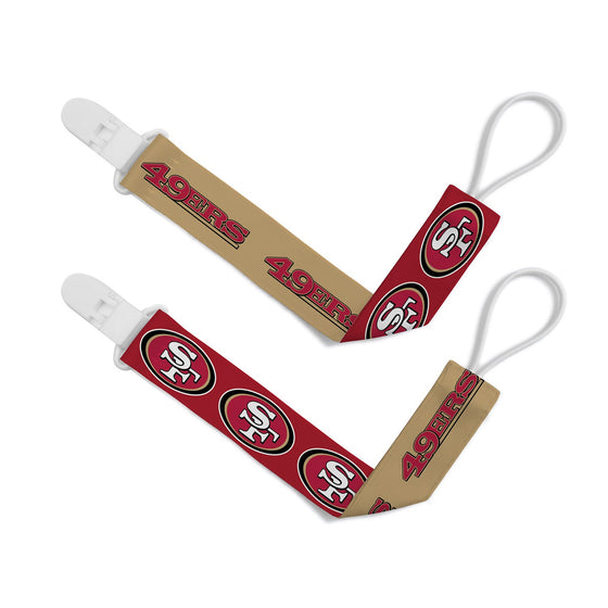 San Francisco 49ers - Pacifier Clip 2-Pack - 757 Sports Collectibles