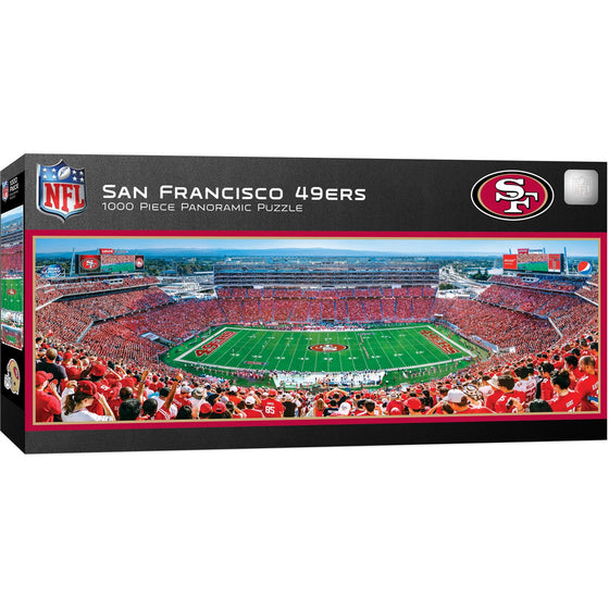 San Francisco 49ers - 1000 Piece Panoramic Jigsaw Puzzle - Center View - 757 Sports Collectibles