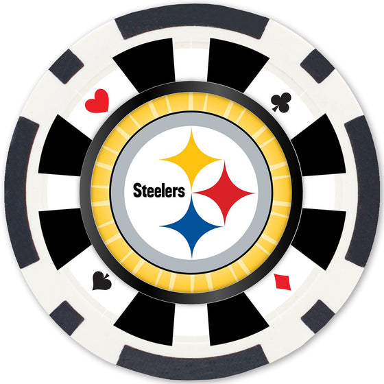 Pittsburgh Steelers 100 Piece Poker Chips - 757 Sports Collectibles