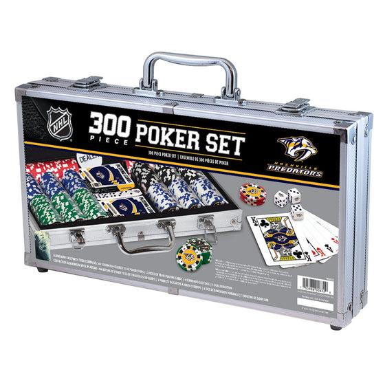 Nashville Predators 300 Piece Poker Set - 757 Sports Collectibles