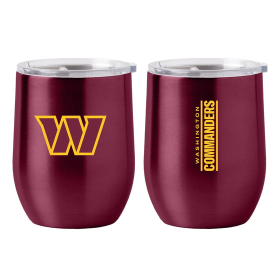 Washington Commanders Gameday 16oz Stainless Curved Beverage