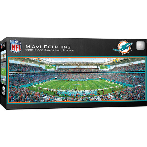 Miami Dolphins - 1000 Piece Panoramic Jigsaw Puzzle - 757 Sports Collectibles