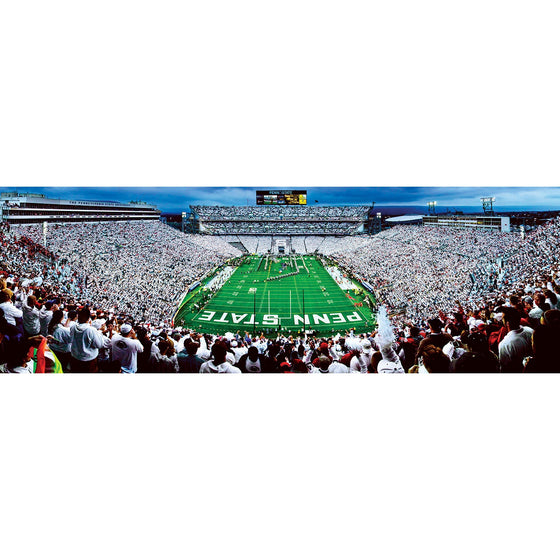 Penn State Nittany Lions - 1000 Piece Panoramic Jigsaw Puzzle - End View - 757 Sports Collectibles