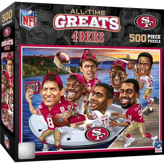 San Francisco 49ers - All Time Greats 500 Piece Jigsaw Puzzle - 757 Sports Collectibles