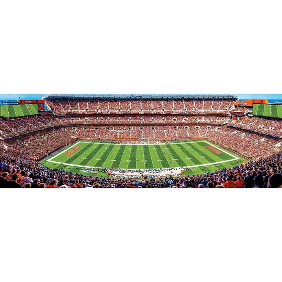 Cleveland Browns - 1000 Piece Panoramic Jigsaw Puzzle - 757 Sports Collectibles