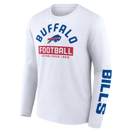 Buffalo Bills Fanatics Branded Long  Sleeve T-Shirt - White - 757 Sports Collectibles