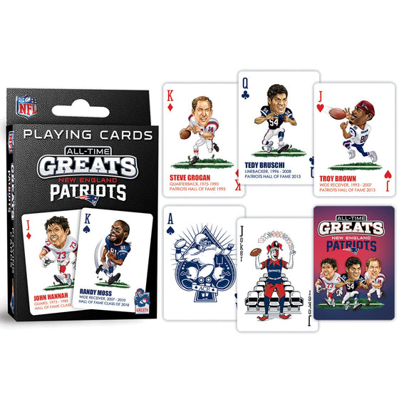 New England Patriots All-Time Greats Playing Cards - 54 Card Deck - 757 Sports Collectibles