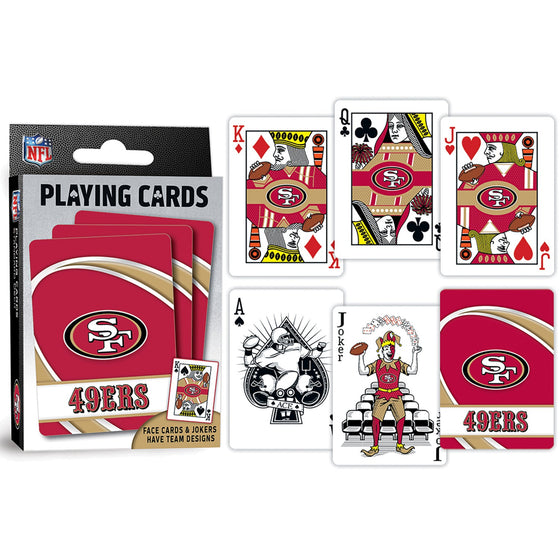 San Francisco 49ers Playing Cards - 54 Card Deck - 757 Sports Collectibles