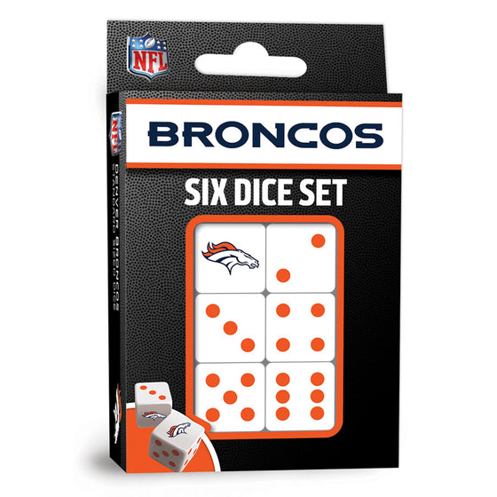 Denver Broncos Dice Set - 757 Sports Collectibles