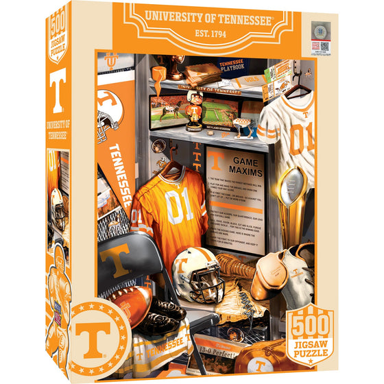 Tennessee Volunteers - Locker Room 500 Piece Jigsaw Puzzle - 757 Sports Collectibles