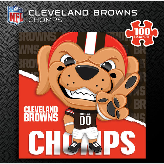 Chomps - Cleveland Browns Mascot 100 Piece Jigsaw Puzzle - 757 Sports Collectibles