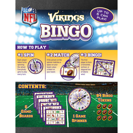 Minnesota Vikings Bingo Game - 757 Sports Collectibles