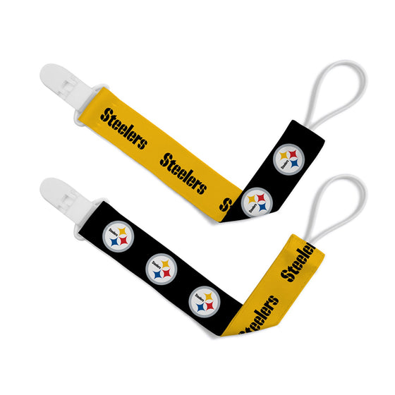 Pittsburgh Steelers - Pacifier Clip 2-Pack - 757 Sports Collectibles