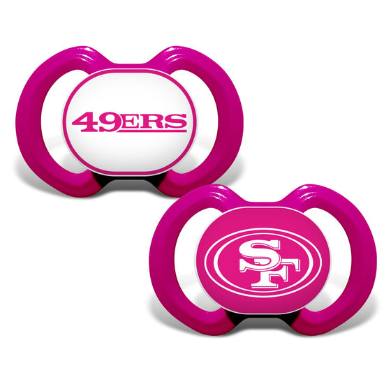 San Francisco 49ers - Pink Pacifier 2-Pack - 757 Sports Collectibles