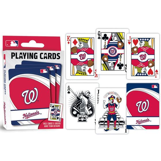 Washington Nationals Playing Cards - 54 Card Deck - 757 Sports Collectibles