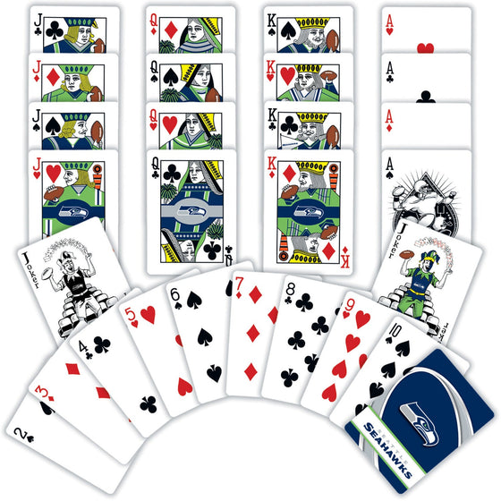 Seattle Seahawks Playing Cards - 54 Card Deck - 757 Sports Collectibles