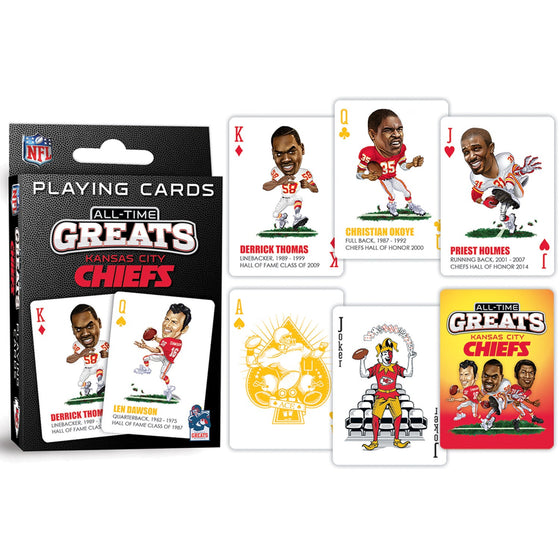 Kansas City Chiefs All-Time Greats Playing Cards - 54 Card Deck - 757 Sports Collectibles
